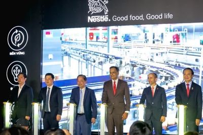 Nestlé Việt Nam đưa vào vận hành dây chuyền đóng gói cà-phê hòa tan mới tại Đồng Nai