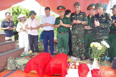 Tuyên Quang: Quy tập 4 hài cốt liệt sĩ tại xã Vĩnh Tuy
