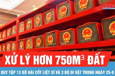Đã quy tập 494 bộ hài cốt liệt sĩ tại Công viên Lê Thị Riêng