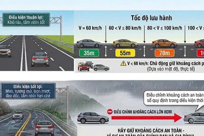 Từ mai, 27/8, 'siết' xử lý vi phạm về khoảng cách các xe trên cao tốc