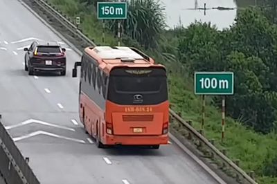 Hai trường hợp đầu tiên bị xử phạt không giữ khoảng cách an toàn trên cao tốc