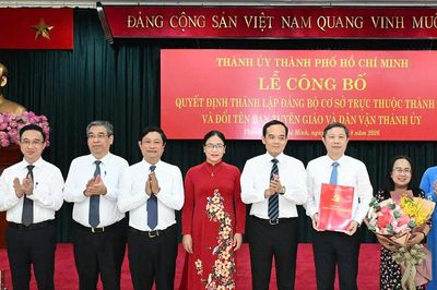 TPHCM thành lập Đảng bộ cơ sở trực thuộc, đổi tên Ban Tuyên giáo và Dân vận