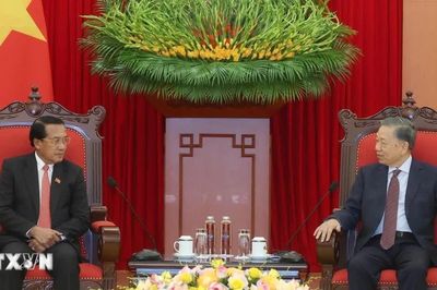 Tổng Bí thư, Chủ tịch nước tiếp Chủ nhiệm Ban Kiểm tra Trung ương Lào