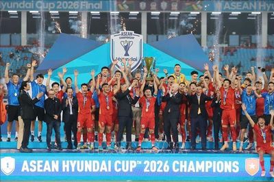 Đội tuyển Việt Nam hân hoan trong niềm vui vô địch ASEAN Cup 2026
