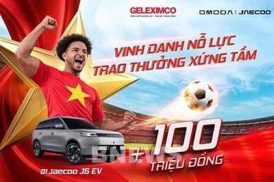 Nguyễn Xuân Son được tặng tiền mặt và ô tô J5 EV sau chung kết ASEAN Cup 2026