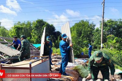 Hỗ trợ người dân khắc phục hậu quả giông, lốc