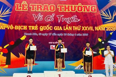 Lào Cai giành 9 huy chương tại Giải Vô địch trẻ võ cổ truyền quốc gia năm 2026