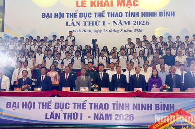 Khai mạc Đại hội Thể dục thể thao tỉnh Ninh Bình lần thứ I, năm 2026