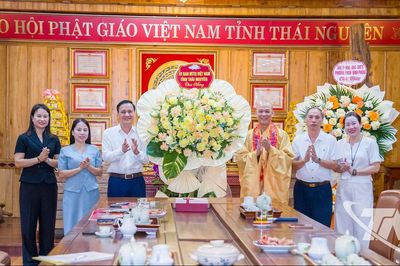 Chúc mừng Giáo hội Phật giáo Việt Nam tỉnh Thái Nguyên nhân Lễ Vu Lan