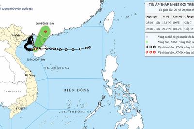Bão số 4 đã suy yếu thành áp thấp nhiệt đới, Bắc Bộ vẫn đề phòng mưa dông