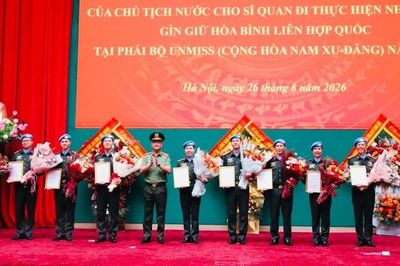 Thêm 9 sĩ quan Công an đi gìn giữ hoà bình Liên hợp quốc