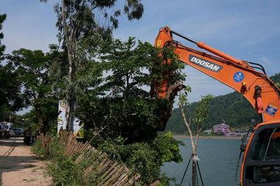 Xã Kim Anh lên kế hoạch tiếp tục cưỡng chế các trường hợp vi phạm đất đai ở hồ Đồng Đò
