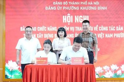 Phường Khương Đình chuyển giao công tác dân vận