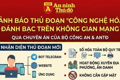 Cảnh báo thủ đoạn 'công nghệ hóa' đánh bạc trên không gian mạng
