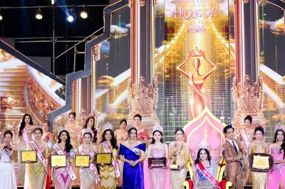 Người đẹp Phú Thọ đăng quang 'Hoa hậu Doanh nhân Hương sắc Việt Nam 2026'