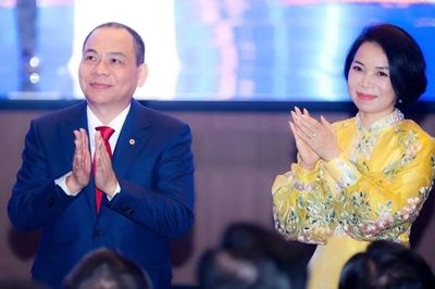Cổ phiếu Vingroup vượt đỉnh, vợ chồng ông Phạm Nhật Vượng giàu nhất Việt Nam