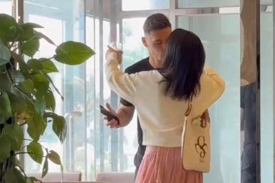 Khoảnh khắc tình tứ của Hoàng Oanh và Lê Giang Patrik