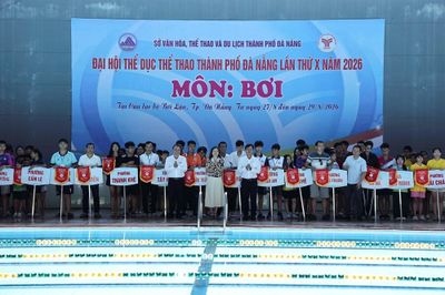 Đà Nẵng khai mạc Giải Bơi Đại hội Thể dục thể thao lần thứ X