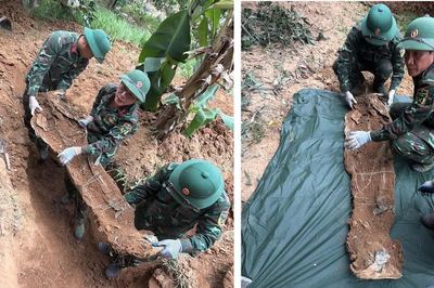 Quy tập được 20 hài cốt liệt sĩ tại khu vực phường Quảng Trị
