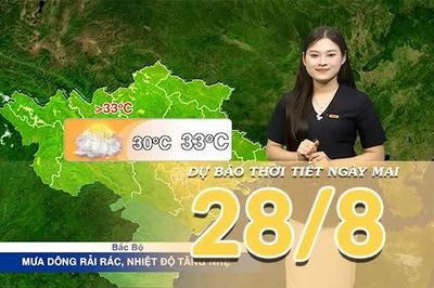 [Video] Dự báo thời tiết đêm nay và ngày mai 28/8/2026: Mưa dông bao trùm Bắc Bộ, Trung Bộ có nơi nắng nóng gay gắt