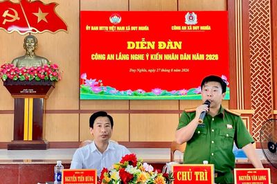 Lắng nghe ý kiến của Nhân dân để xây dựng Công an xã trong sạch, vững mạnh