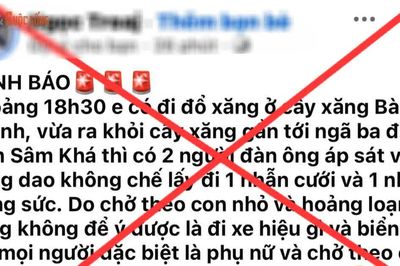 Làm mất nhẫn cưới, lên Facebook bịa chuyện bị cướp