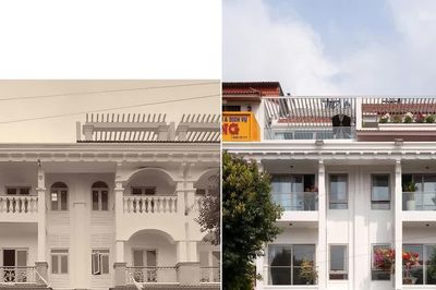 Gộp hai căn nhà phố thành một mặt tiền