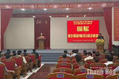 Xã Xuân Lập khai mạc diễn tập chiến đấu phòng thủ năm 2026