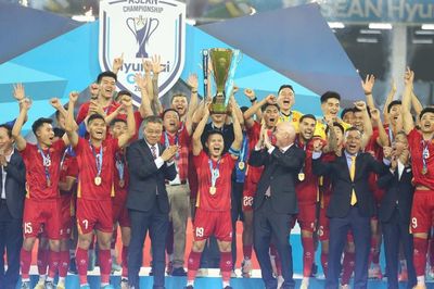 Tuyển Việt Nam vô địch Đông Nam Á nhưng nối dài chuỗi 8 trận chưa thắng Thái Lan tại Mỹ Đình