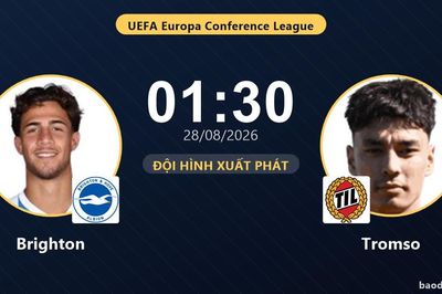 TRỰC TIẾPTrực tiếp Brighton vs Tromso: Đội hình xuất phát