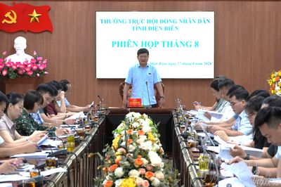 Thường trực HĐND tỉnh họp phiên tháng 8/2026