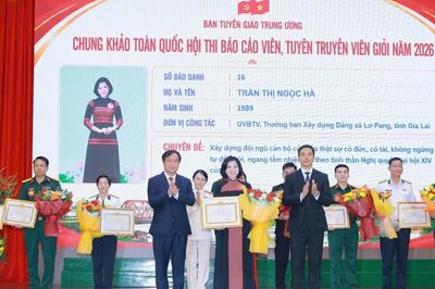 Thí sinh Gia Lai xuất sắc giành giải Nhất Chung khảo toàn quốc Hội thi Báo cáo viên, tuyên truyền viên giỏi năm 2026