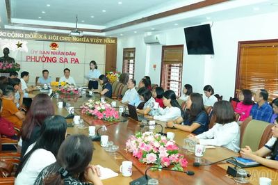 Phường Sa Pa gặp mặt cán bộ quản lý trường học trước khi sắp xếp, cơ cấu lại nhân sự