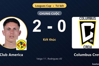 Hạ Columbus Crew 2-0, Club America giành vé vào bán kết Leagues Cup