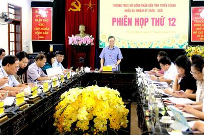 Thường trực HĐND tỉnh xem xét cho ý kiến nội dung liên quan đến Kỳ họp thứ năm HĐND tỉnh