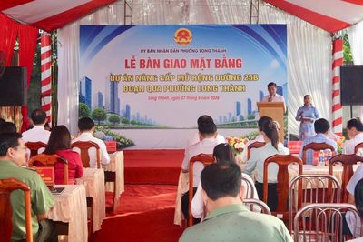 Mặt bằng đường 25B dần thông suốt, tăng tốc các mũi thi công kết nối sân bay Long Thành