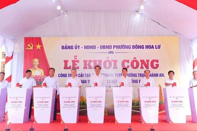 Ninh Bình: Khởi công cải tạo tuyến đường trục Khánh An hơn 4,2km, vốn 69 tỷ đồng