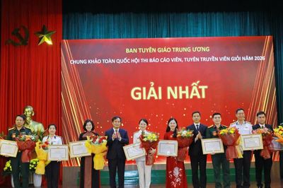 Nhiều báo cáo viên Công an đạt giải cao tại Chung kết Hội thi báo cáo viên toàn quốc