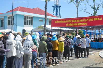 Hồng Dân khai mạc diễn tập chiến đấu phòng thủ năm 2026