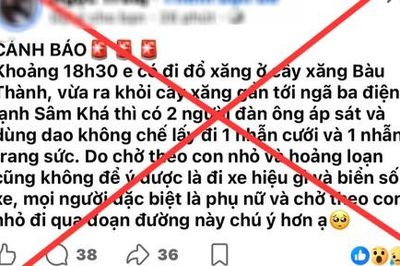 TPHCM: Người phụ nữ làm rớt nhẫn cưới, sợ chồng la nên dựng chuyện bị cướp đăng lên mạng