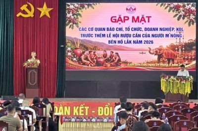 Tổ chức Lễ hội Rượu cần người M'nông tại khu vực bên hồ Lắk năm 2026