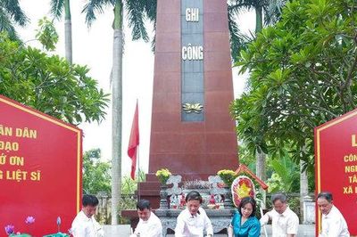 Xã Hưng Đạo khởi công cải tạo, nâng cấp 4 nghĩa trang liệt sĩ