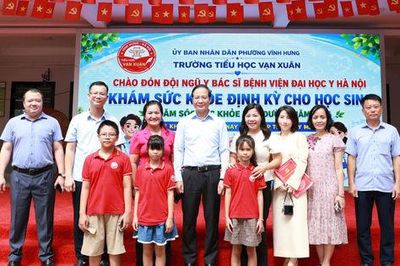 Phường Vĩnh Hưng triển khai khám sức khỏe miễn phí cho học sinh các cấp