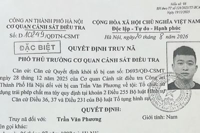 Công an Hà Nội truy nã Trần Văn Phương