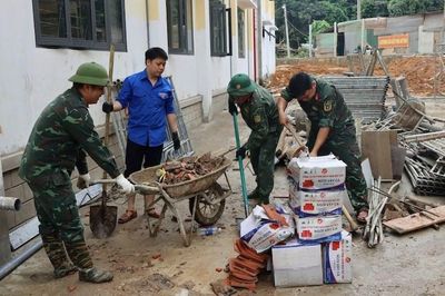 Gia Lai: Binh đoàn 15 chung sức hoàn thiện ngôi trường vùng biên