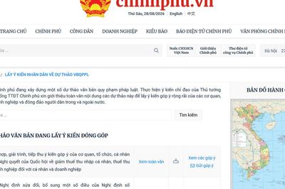 Bổ sung yêu cầu đăng tải, lấy ý kiến đối với dự án luật, pháp lệnh trên Cổng Thông tin điện tử Chính phủ