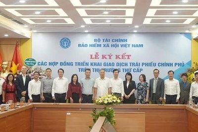 Bảo hiểm xã hội Việt Nam ký kết hợp đồng triển khai giao dịch trái phiếu Chính phủ trên thị trường thứ cấp
