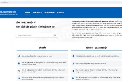 Vận hành Cổng thông tin điện tử một cửa về trí tuệ nhân tạo