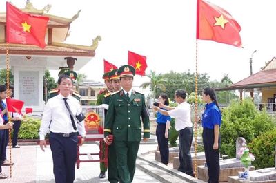 Quảng Trị: Truy điệu và an táng 13 hài cốt liệt sĩ tại Câu Nhi
