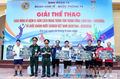 Đoàn Kinh tế - Quốc phòng 74 (Binh đoàn 15): Sôi nổi Giải thể thao chào mừng Quốc khánh 2-9